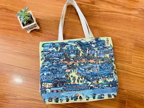 青州農(nóng)民畫衍生品 農(nóng)民畫布包